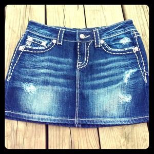 Miss Me Jean Skirt