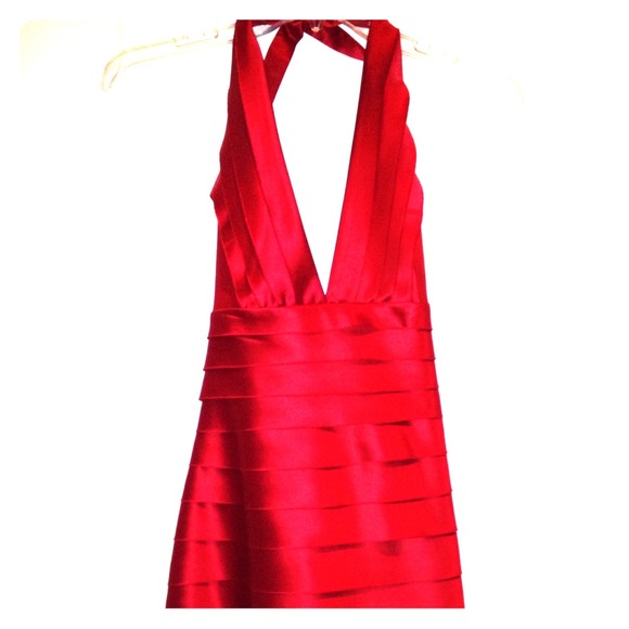 A MUST HAVE, BCBG halter back Cocktail dress!