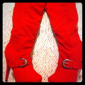 Hot Red over knee boots