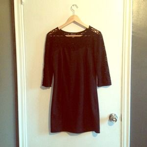 Black lace bodycon minidress, forever 21