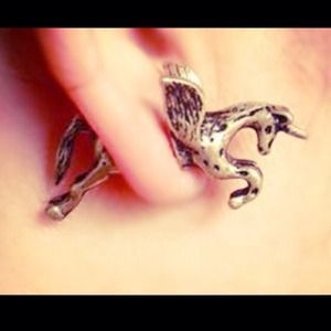 Vintage Style Unicorn Earring Studs