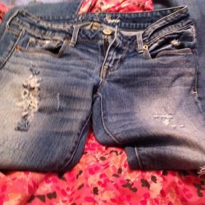 Ae skinny stretch jeans with holes