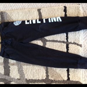 💎RESERVED💎Victoria's Secret Pink Black Legging