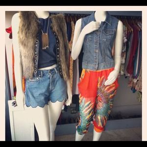 Harem pants, diesel high waist shorts