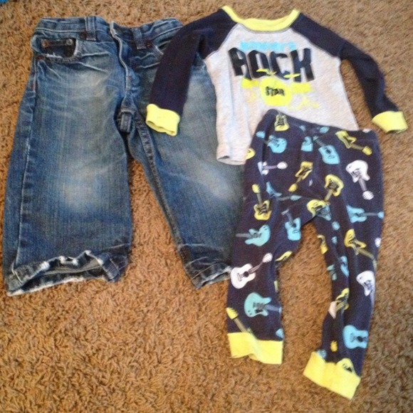 💥SOLD💥Gap distressed jeans and carter pajamas