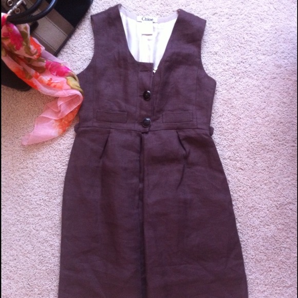 CHLOE LINEN DRESS - Picture 2 of 3