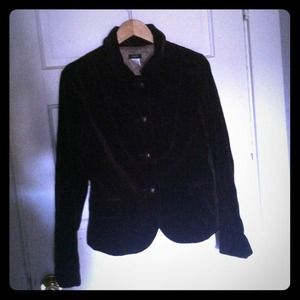 Espresso velvet JCrew jacket