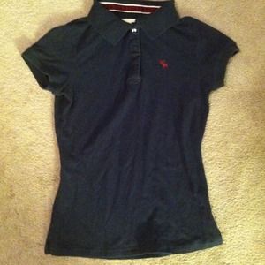 Navy Abercrombie short sleeve shirt
