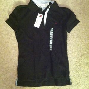 Baby blue Hilfiger polo