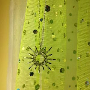 SunCharm chain,Dark silver round charm Bundle...