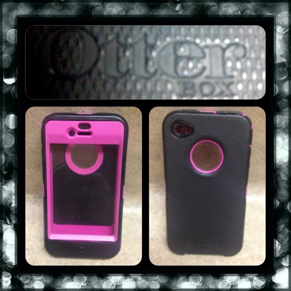 *Reserved* Pink and Black 4GS Otterbox