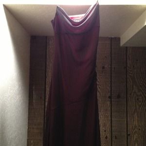 Sheer black with red underneath dress.