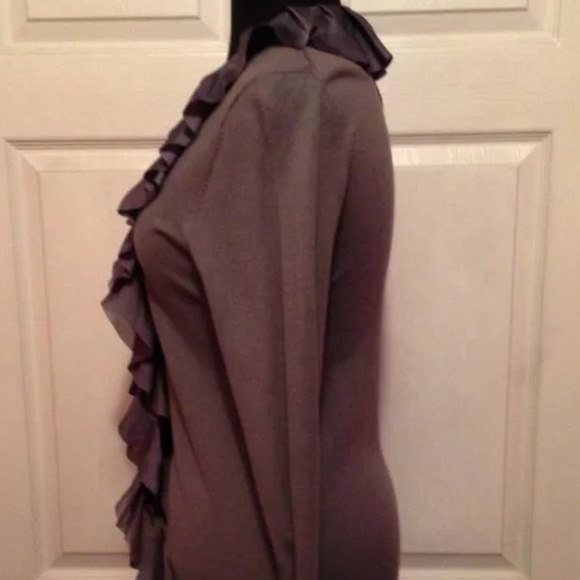 LOFT Ruffle Front Cardigan - Picture 3 of 4