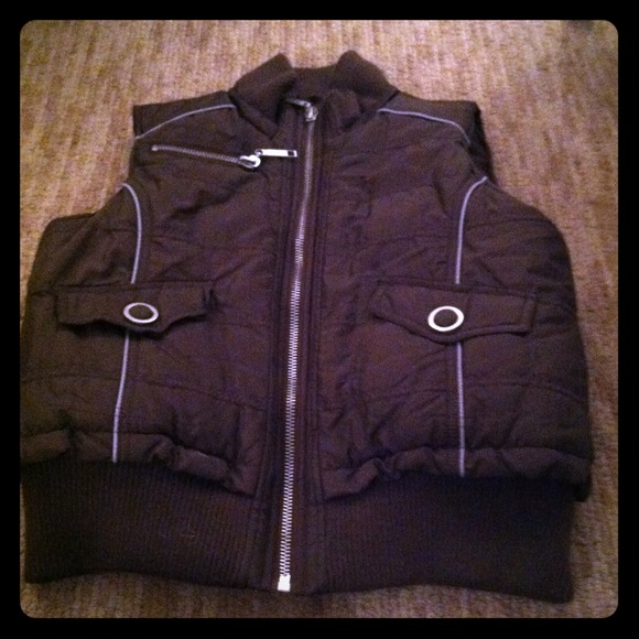 Brown Bubble Vest
