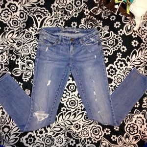 American Eagle skinny destroyed jeans