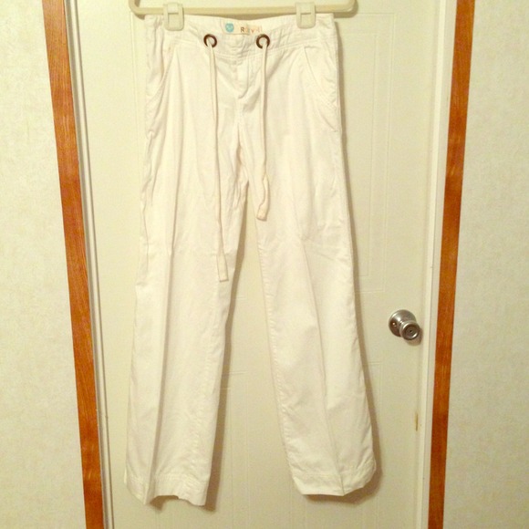 Roxy White Trousers Size 5