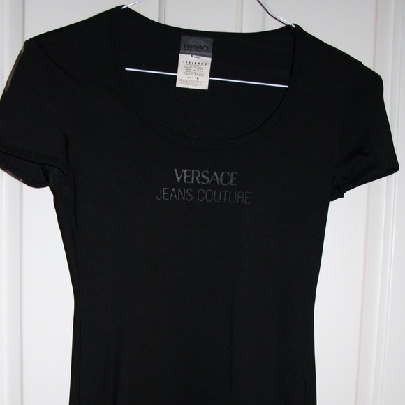 Sold!!!Versace Black fitted dress