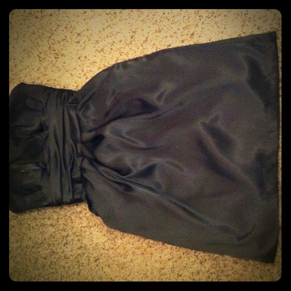 Black knee length David's Bridal dress