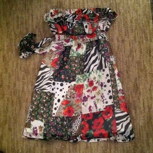 💟TRADED💟 Trendy/fun patterned swing dress