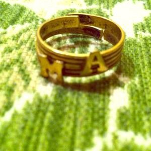 Stackable initial rings from urban outfitters!