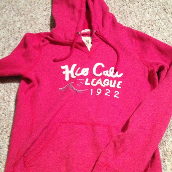 Pink hollister hoodie