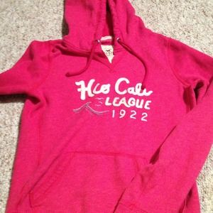 Pink hollister hoodie