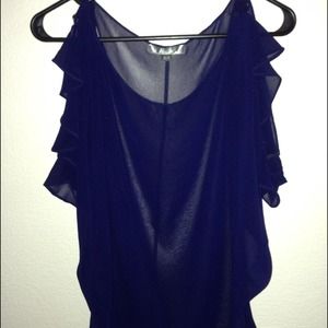 Navy blue dressy shirt