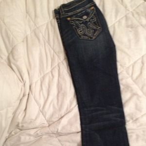 MEK dark blue jeans. Never worn. Size 26/34