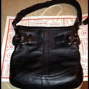 REDUCED Authentic Black Coach Buckle Duffle