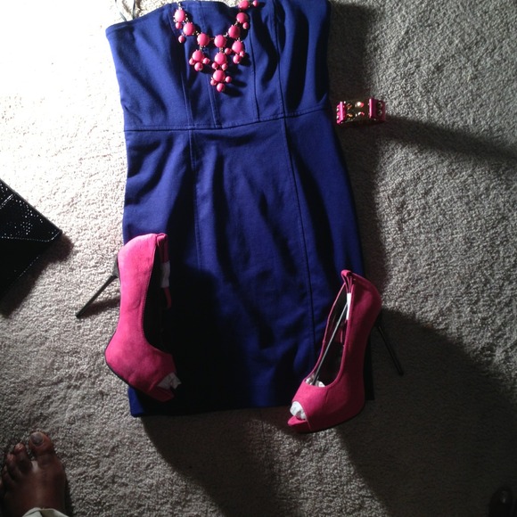 💥New💥Sexy blue bandage dress - Picture 2 of 3