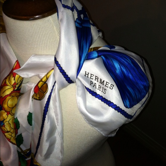 Hermes silk scarf