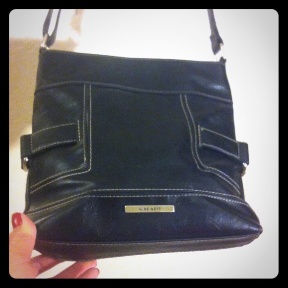 💛Nine West Crossbody💛Black Leather