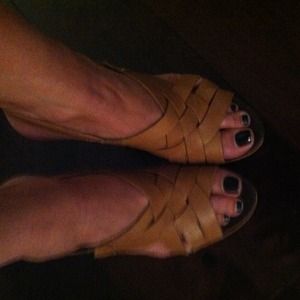 Tory Burch wedge sandals.
