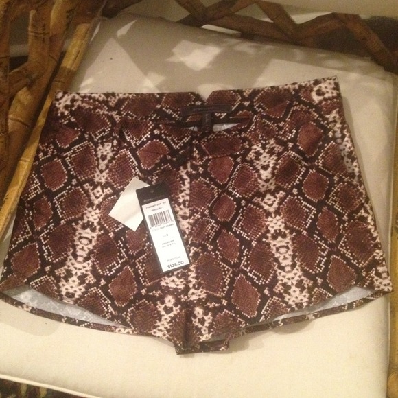 BCBG Maxazria "Phillipa" snake print shorts
