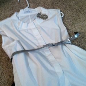 🌺SOLD🌺white blouse bundle w/ black cotton skirt