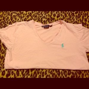 Light Pink Polo V-Neck