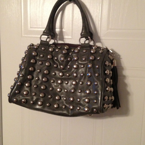 ✨Reduced: Grey Studded Handbag