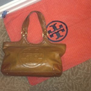 100% Authentic Tory Burch Cognac leather Bag