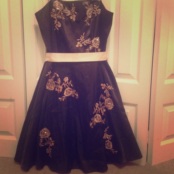 Silk vintage party dress