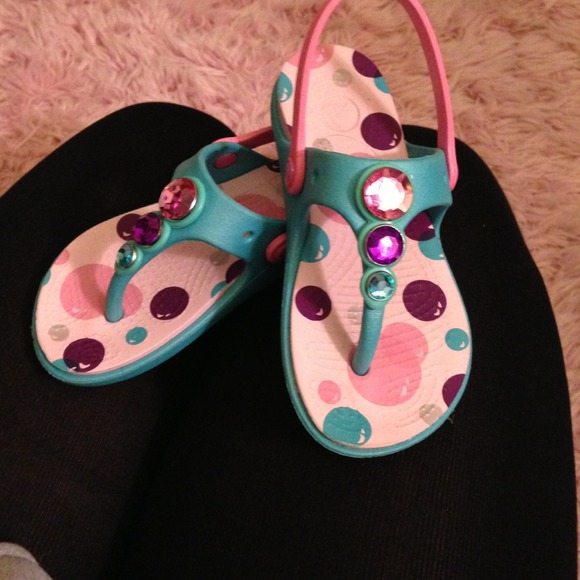 Little girl croc sandals/vans