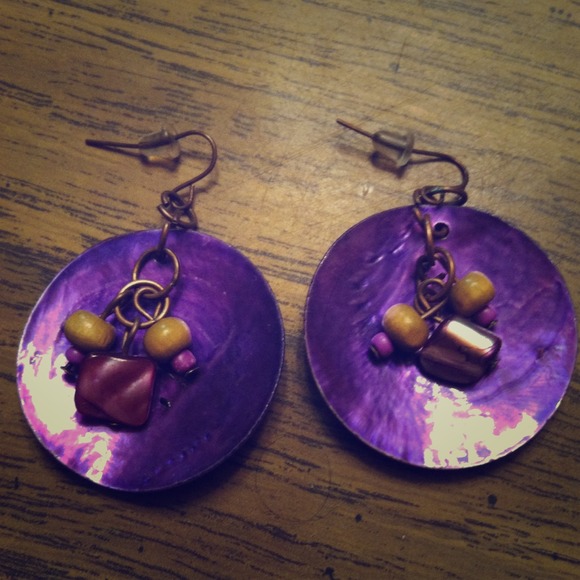 Deep Purple earrings!
