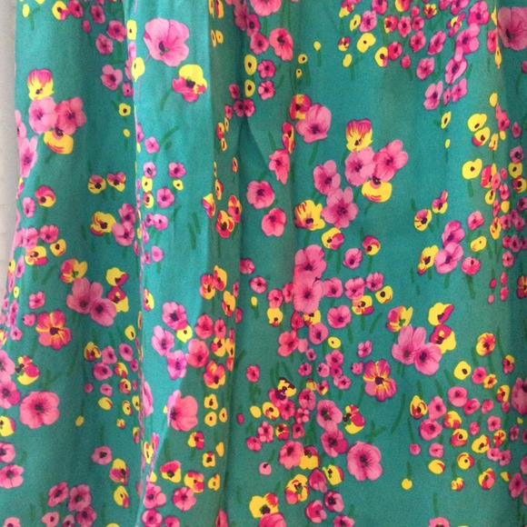 Colorful Silky Strapless Dress - Picture 2 of 3