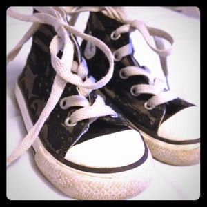 USED converse high top camouflage chucks