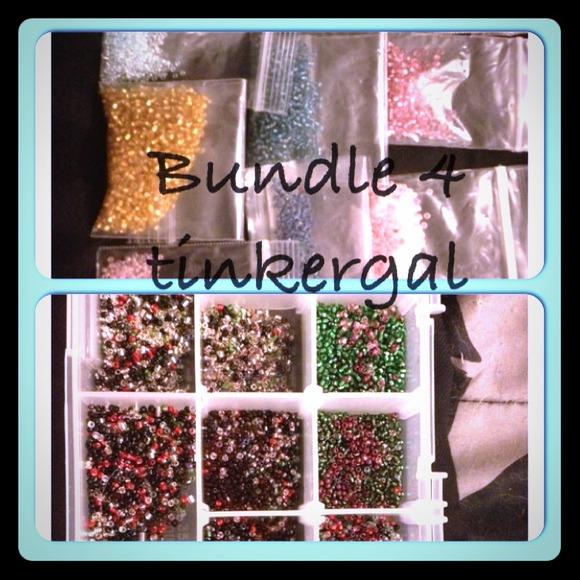 Glass seed beads