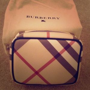 Burberry cosmetic case- reserved for tattedupmiss
