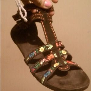 Brown aldo gladiator sandals