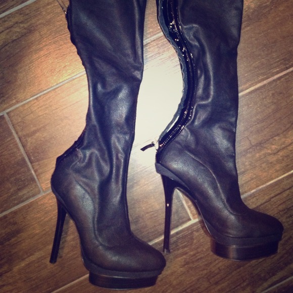 BRAND NEW!!! Black above the knee boots