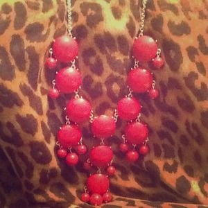 Stunning Red Bubble Necklace