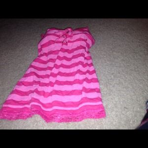 Pink Spaghetti strap