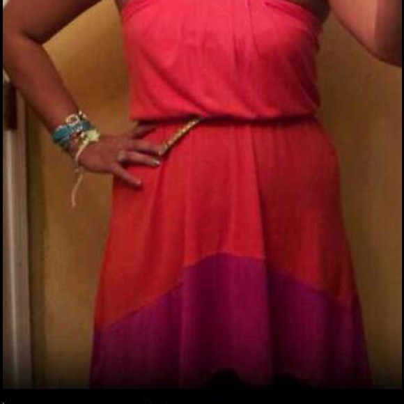 **SOLD**Decree highlow colorblock dress